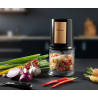 Bestron hachoir électrique, mini hachoir idéal pour les légumes, les oignons, Deux lames de coupe & capacité de 500 ml, Coleur: 