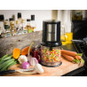 Bestron hachoir électrique, mini hachoir idéal pour les légumes, les oignons, Deux lames de coupe & capacité de 500 ml, Coleur: 