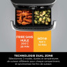 Ninja Foodi FlexDrawer Air Fryer 2 Compartiments, 10,4L, 7 en 1 AF500EU | Séparateur Amovible Grande Capacité de 10.4L, Air Frye