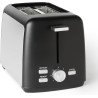 Amazon Basics Grille-Pain 2 Tranches avec 7 Niveaux de Dorage et Tiroir Ramasse-miettes Amovible, Fentes Extra Larges, 800W, Noi
