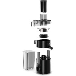Moulinex Frutelia Plus Centrifugeuse, 950 ml, 350 W, 2 vitesses, Goulot 6 cm, Filtre inox, Compact, Jus maison de fruits et légu