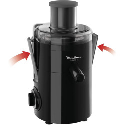 Moulinex Frutelia Plus Centrifugeuse, 950 ml, 350 W, 2 vitesses, Goulot 6 cm, Filtre inox, Compact, Jus maison de fruits et légu