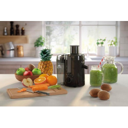 Moulinex Frutelia Plus Centrifugeuse, 950 ml, 350 W, 2 vitesses, Goulot 6 cm, Filtre inox, Compact, Jus maison de fruits et légu