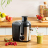 Moulinex Frutelia + Extracteur de jus Moulinex, 400 W, 2 vitesses + Pulse, Centrifugeuse compacte, Collecteur de pulpe 950 ml, S