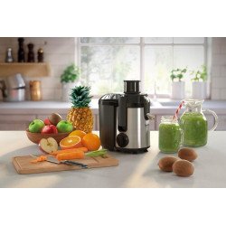 Moulinex Frutelia + Extracteur de jus Moulinex, 400 W, 2 vitesses + Pulse, Centrifugeuse compacte, Collecteur de pulpe 950 ml, S