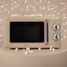 Cecotec micro-ondes 20l avec gril proclean 3110 retro beige | commandes mécaniques, 6 niveaux, minuterie 30 min, éclairage intér