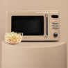 Cecotec micro-ondes avec gril 20 l proclean 5110 retro beige 700w | numérique, 5 niveaux de puissance, 8 programmes automatiques