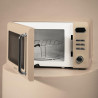 Cecotec micro-ondes avec gril 20 l proclean 5110 retro beige 700w | numérique, 5 niveaux de puissance, 8 programmes automatiques