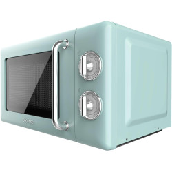 Cecotec micro-ondes 20l avec gril proclean 3110 retro vert | commandes mécaniques, 6 niveaux, minuterie 30 min, éclairage intéri