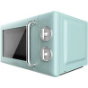 Cecotec micro-ondes 20l avec gril proclean 3110 retro vert | commandes mécaniques, 6 niveaux, minuterie 30 min, éclairage intéri