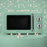 Cecotec micro-ondes 20l avec gril proclean 3110 retro vert | commandes mécaniques, 6 niveaux, minuterie 30 min, éclairage intéri