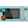 Cecotec micro-ondes avec gril 20 l proclean 5110 retro vert 700w | numérique, 5 niveaux de puissance, 8 programmes automatiques,