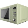 Cecotec micro-ondes avec gril 20 l proclean 5110 retro vert 700w | numérique, 5 niveaux de puissance, 8 programmes automatiques,