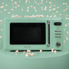 Cecotec micro-ondes avec gril 20 l proclean 5110 retro vert 700w | numérique, 5 niveaux de puissance, 8 programmes automatiques,
