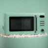 Cecotec micro-ondes avec gril 20 l proclean 5110 retro vert 700w | numérique, 5 niveaux de puissance, 8 programmes automatiques,
