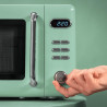 Cecotec micro-ondes avec gril 20 l proclean 5110 retro vert 700w | numérique, 5 niveaux de puissance, 8 programmes automatiques,