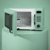 Cecotec micro-ondes avec gril 20 l proclean 5110 retro vert 700w | numérique, 5 niveaux de puissance, 8 programmes automatiques,