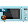 Cecotec micro-ondes avec gril 20 l proclean 5110 retro bleu 700w | numérique, 5 niveaux de puissance, 8 programmes automatiques,