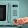 Cecotec micro-ondes avec gril 20 l proclean 5110 retro bleu 700w | numérique, 5 niveaux de puissance, 8 programmes automatiques,