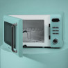 Cecotec micro-ondes avec gril 20 l proclean 5110 retro bleu 700w | numérique, 5 niveaux de puissance, 8 programmes automatiques,