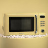 Cecotec micro-ondes avec gril 20 l proclean 5110 retro jaune 700w | numérique, 5 niveaux de puissance, 8 programmes automatiques