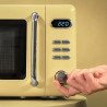 Cecotec micro-ondes avec gril 20 l proclean 5110 retro jaune 700w | numérique, 5 niveaux de puissance, 8 programmes automatiques