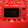 Cecotec micro-ondes avec gril 20 l proclean 5110 retro rouge 700w | numérique, 5 niveaux de puissance, 8 programmes automatiques