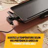 Tristar Table Grill Slim M - Plaque de cuission surface généreuse de 46 x 26 cm - Thermostat réglable - Poignées amovibles - Rev