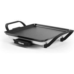 Tristar Table Grill Slim M - Plaque de cuission surface de cuisson de 28 x 28 cm - Thermostat réglable - Revêtement antiadhésif 