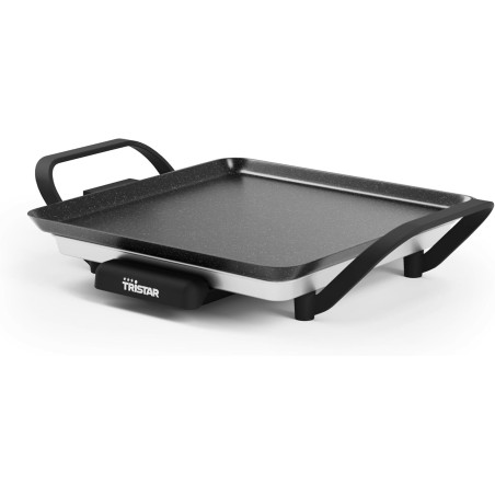 Tristar Table Grill Slim M - Plaque de cuission surface de cuisson de 28 x 28 cm - Thermostat réglable - Revêtement antiadhésif 