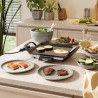 Tristar Table Grill Slim M - Plaque de cuission surface de cuisson de 28 x 28 cm - Thermostat réglable - Revêtement antiadhésif 