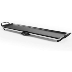 Tristar Grill de table slim XL - Grande surface de cuisson de 90 x 23 cm - Thermostat réglable - Revêtement antiadhésif - Bac co