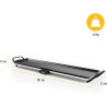 Tristar Grill de table slim XL - Grande surface de cuisson de 90 x 23 cm - Thermostat réglable - Revêtement antiadhésif - Bac co