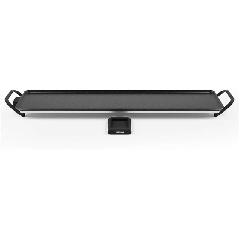 Tristar plaque de cuisson slim XXL - surface extra large de 100 x 22 cm - Thermostat réglable - Revêtement antiadhésif - Bac de 