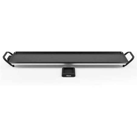 Tristar plaque de cuisson slim XXL - surface extra large de 100 x 22 cm - Thermostat réglable - Revêtement antiadhésif - Bac de 