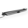 Tristar plaque de cuisson slim XXL - surface extra large de 100 x 22 cm - Thermostat réglable - Revêtement antiadhésif - Bac de 