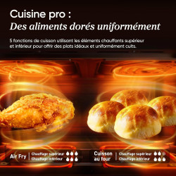 Cosori Air fryer Twinfry 10L Double résistance | Grande capacité, Dual Zone Avec Séparateur Amovible, Cuisson optimale, 40℃-240℃