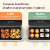 Cosori Air fryer Twinfry 10L Double résistance | Grande capacité, Dual Zone Avec Séparateur Amovible, Cuisson optimale, 40℃-240℃