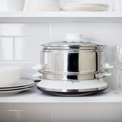 Tefal - Convenient Series - Cuiseur Vapeur - 2 Bols en Acier Inoxydable | Cuiseur vapeur pour repas sains - Préserve nutriments 