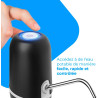 NK Distributeur d'eau en Bouteille Automatique - Chargeur USB, en Acier, sans BPA, Eau Froide, 1200mAh, Carafes et Bouteilles 1.