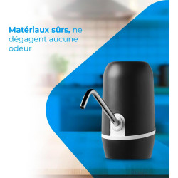 NK Distributeur d'eau en Bouteille Automatique - Chargeur USB, en Acier, sans BPA, Eau Froide, 1200mAh, Carafes et Bouteilles 1.