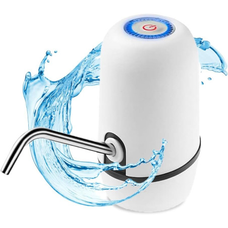 NK Distributeur d'eau en Bouteille Automatique - Chargeur USB, en Acier, sans BPA, Eau Froide, 1200mAh, Carafes et Bouteilles 1.