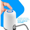 NK Distributeur d'eau en Bouteille Automatique - Chargeur USB, en Acier, sans BPA, Eau Froide, 1200mAh, Carafes et Bouteilles 1.