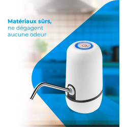 NK Distributeur d'eau en Bouteille Automatique - Chargeur USB, en Acier, sans BPA, Eau Froide, 1200mAh, Carafes et Bouteilles 1.