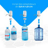 NK Distributeur d'eau en Bouteille Automatique - Chargeur USB, en Acier, sans BPA, Eau Froide, 1200mAh, Carafes et Bouteilles 1.