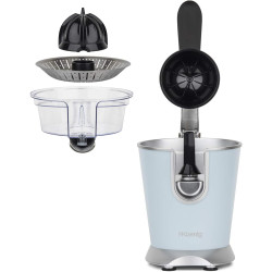 H.Koenig Presse agrumes électrique professionnel à levier AGR86, inox, 160W puissant, bec anti-gouttes, compatible lave-vaissell