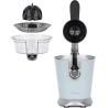 H.Koenig Presse agrumes électrique professionnel à levier AGR86, inox, 160W puissant, bec anti-gouttes, compatible lave-vaissell