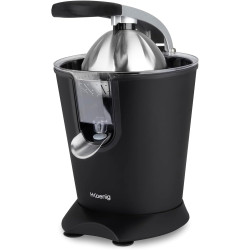 H.Koenig Presse-agrumes électrique professionnel à levier AGR82, inox, 160W puissant, bec anti-gouttes, compatible lave-vaissell