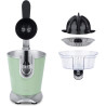 H.Koenig Presse-agrumes électrique professionnel à levier AGR88, inox, 160W puissant, bec anti-gouttes, compatible lave-vaissell