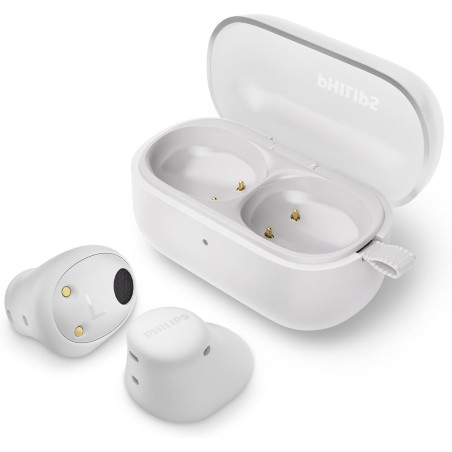Philips tat2149wt true wireless in ear bluetooth headphones - small buds. great value natural sound. dynamic bass, pocket-sized 